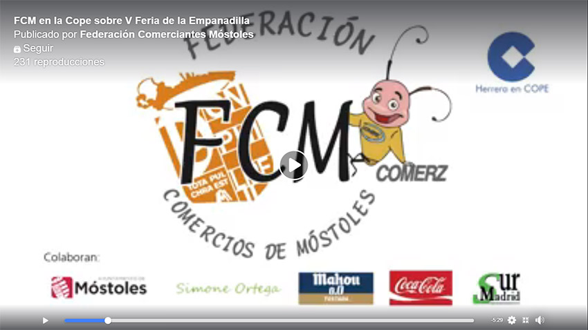 FCM en la Cope sobre V Feria de la Empanadilla